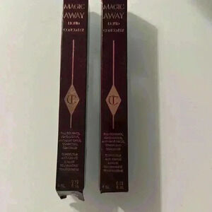 New CHARLOTTE TILBURY - MAGIC AWAY LIQUID CONCEALER 12 Tan Bundle of 2 - BOXED